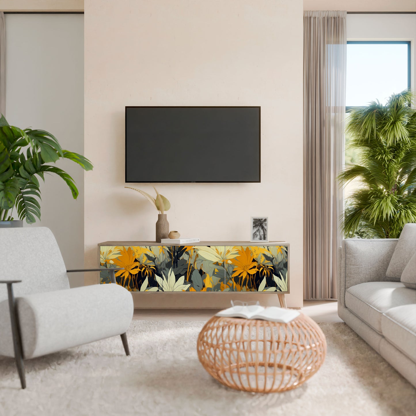 SUNKISSED LILY Mobile TV a 3 Ante in Effetto Rovere