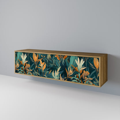 Mobile TV FLORAL SERENITY a 3 ante in effetto rovere
