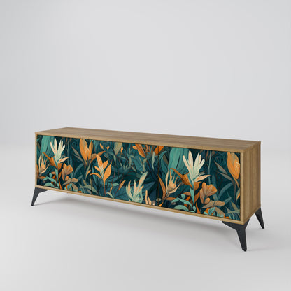 Mobile TV FLORAL SERENITY a 3 ante in effetto rovere