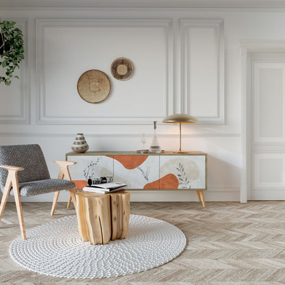 TRANQUIL TWIG Mobile TV a 3 Ante in Effetto Rovere
