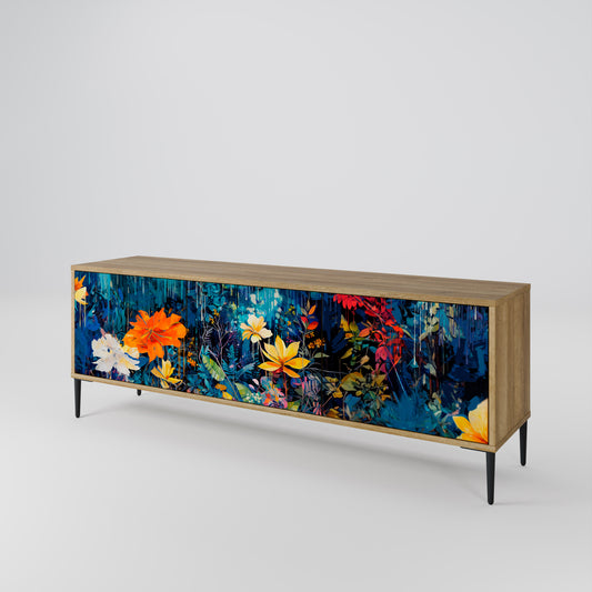 MIDNIGHT BLOSSOM Mobile TV a 3 Ante in Effetto Rovere