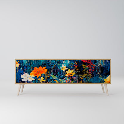 MIDNIGHT BLOSSOM Mobile TV a 3 Ante in Effetto Rovere