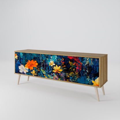 MIDNIGHT BLOSSOM Mobile TV a 3 Ante in Effetto Rovere