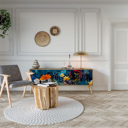 MIDNIGHT BLOSSOM Mobile TV a 3 Ante in Effetto Rovere