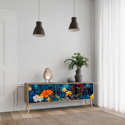 MIDNIGHT BLOSSOM Mobile TV a 3 Ante in Effetto Rovere