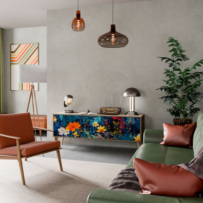 MIDNIGHT BLOSSOM Mobile TV a 3 Ante in Effetto Rovere