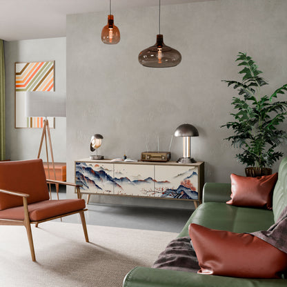 JAPANESE LANDSCAPE Mobile TV a 3 Ante in Effetto Rovere