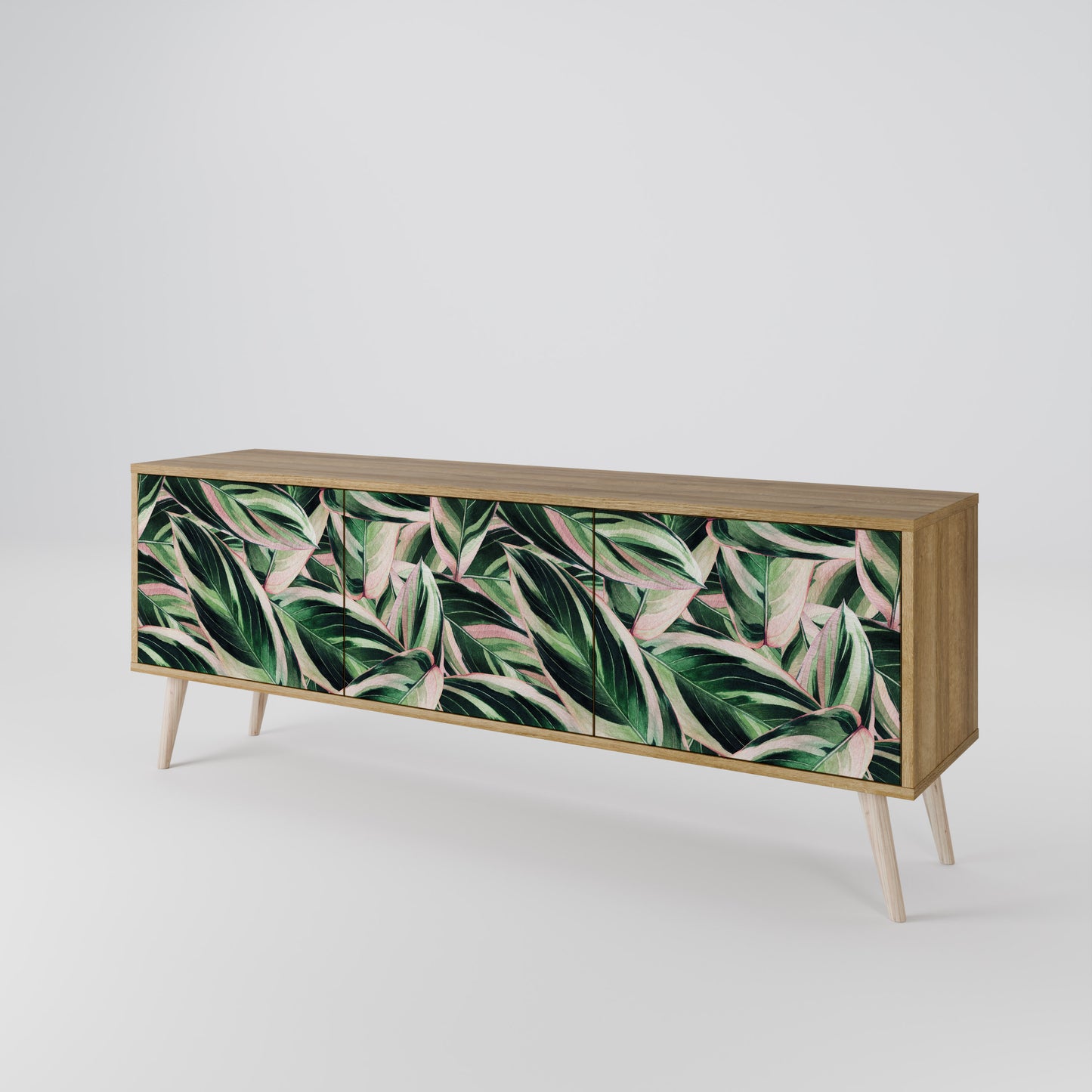 EERIE STROMANTHE Mobile TV a 3 Ante in Effetto Rovere