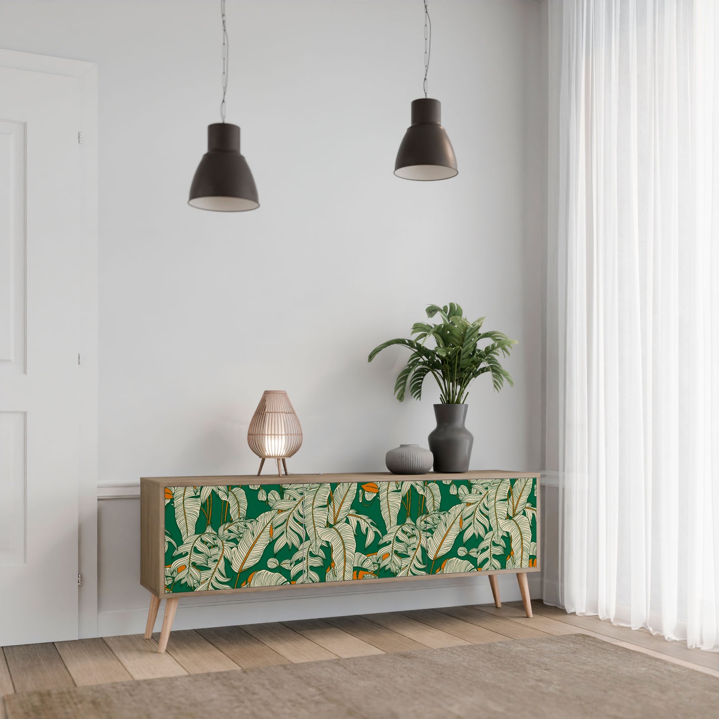 VERDANT PLEASURES Mobile TV a 3 Ante in Effetto Rovere