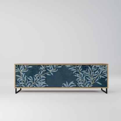 Mobile TV BLUE LEAVES a 3 ante effetto rovere