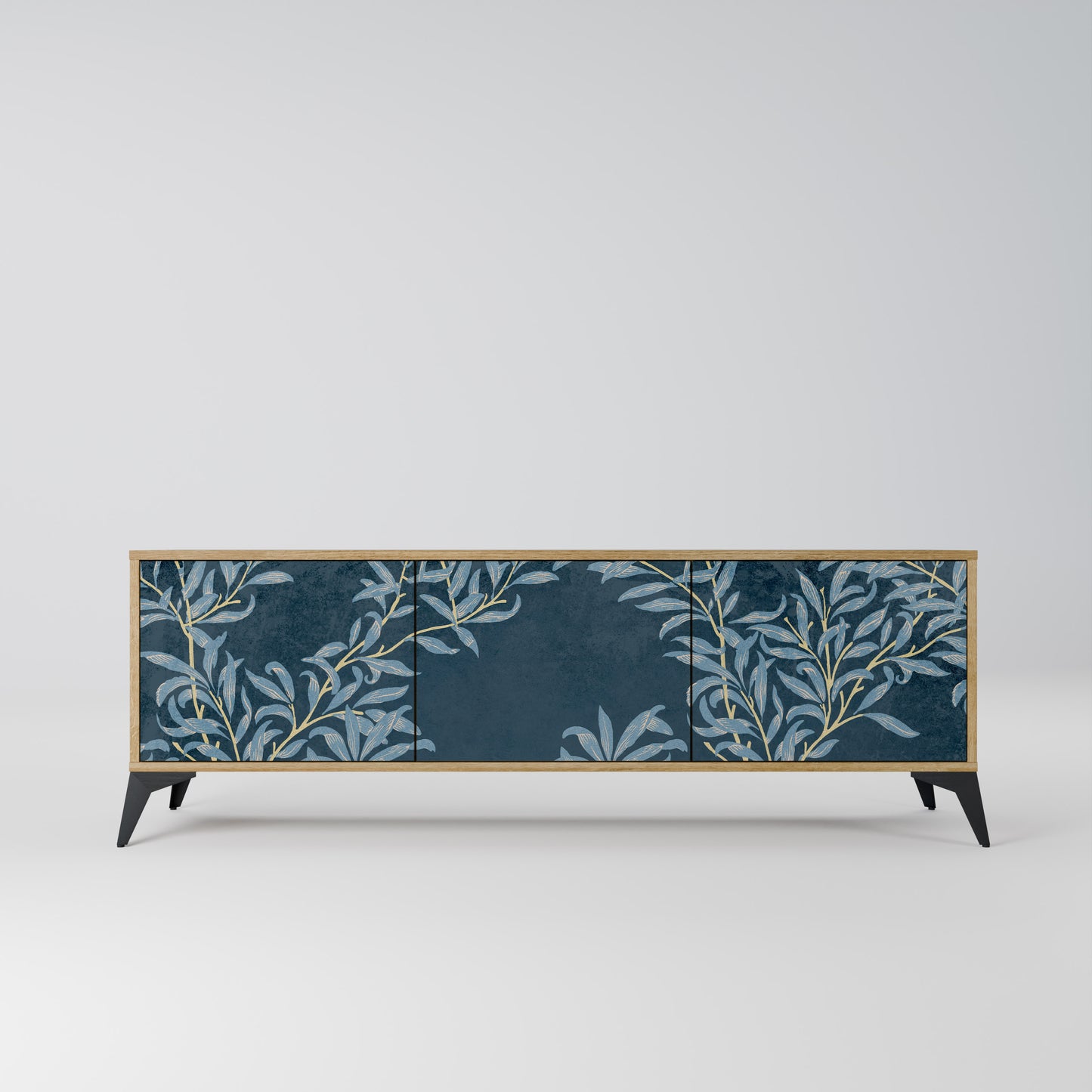 Mobile TV BLUE LEAVES a 3 ante effetto rovere