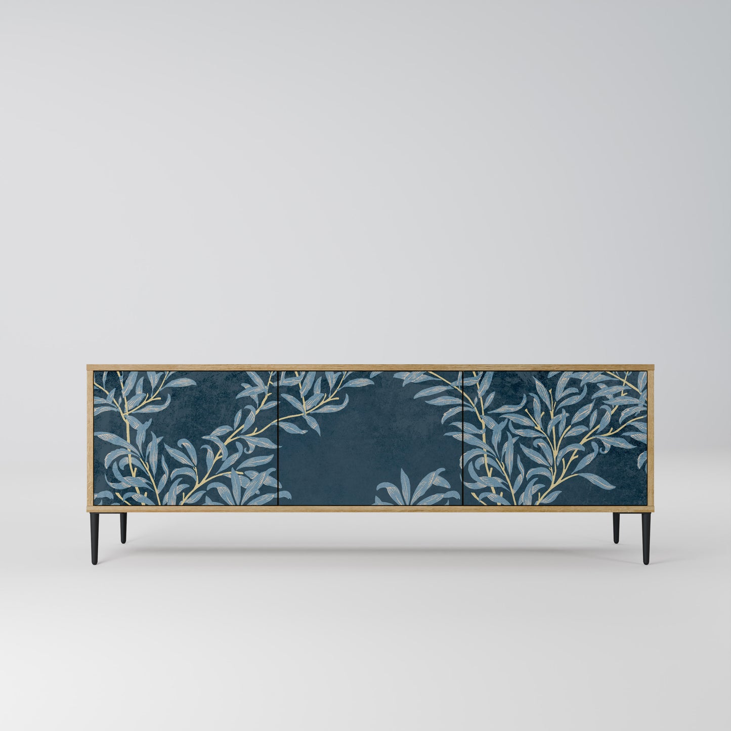 Mobile TV BLUE LEAVES a 3 ante effetto rovere