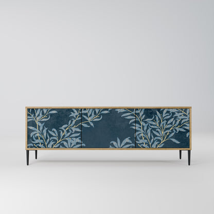 Mobile TV BLUE LEAVES a 3 ante effetto rovere