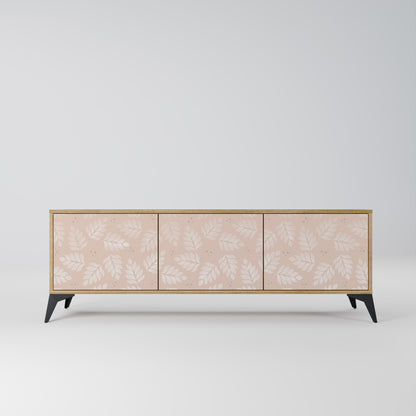 Mobile TV LEAVES ON BEIGE a 3 ante effetto rovere