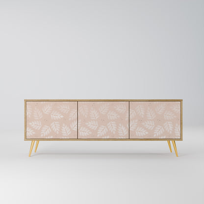 Mobile TV LEAVES ON BEIGE a 3 ante effetto rovere