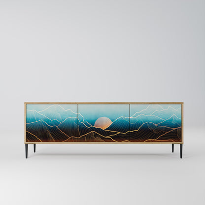 Mobile TV LUNAR SECRETS a 3 ante in effetto rovere