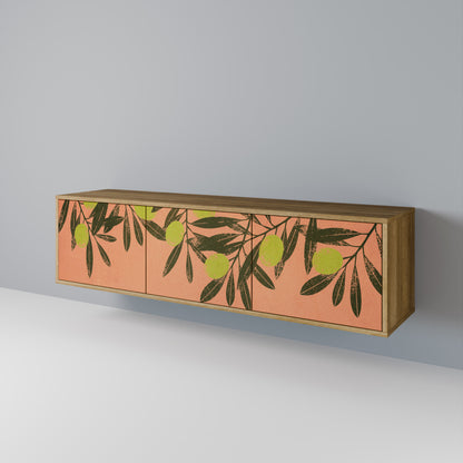 Mobile TV a 3 ante JUICY OLIVES in effetto rovere
