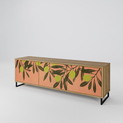 Mobile TV a 3 ante JUICY OLIVES in effetto rovere