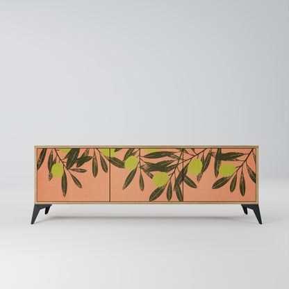 Mobile TV a 3 ante JUICY OLIVES in effetto rovere