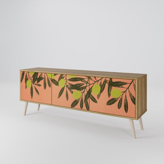 Mobile TV a 3 ante JUICY OLIVES in effetto rovere