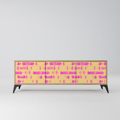 Mobile TV SKATEBOARD ARTISTRY a 3 ante in effetto rovere