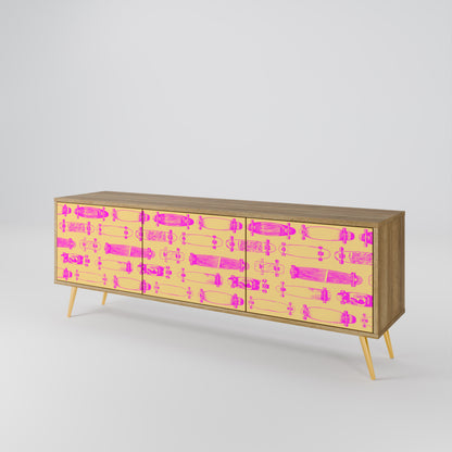 Mobile TV SKATEBOARD ARTISTRY a 3 ante in effetto rovere