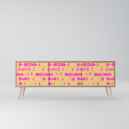 Mobile TV SKATEBOARD ARTISTRY a 3 ante in effetto rovere
