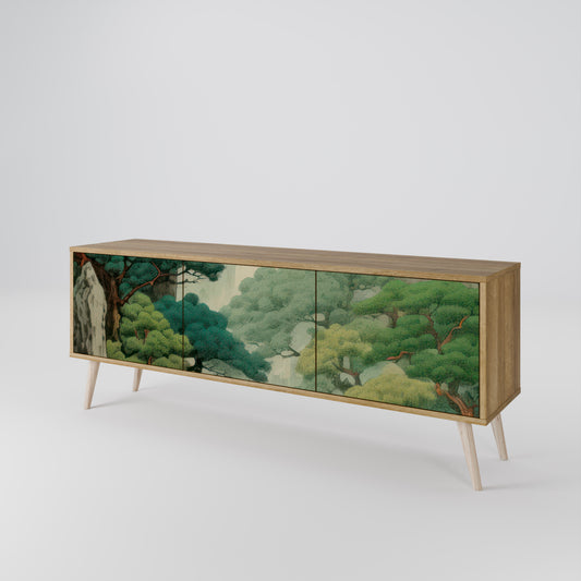 Mobile TV VERDURE ABYSS a 3 ante in effetto rovere