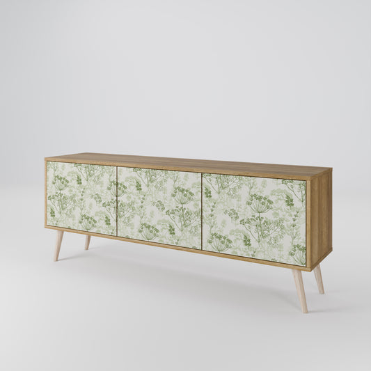 Mobile TV a 3 ante FENNEL BALDACHIN effetto rovere