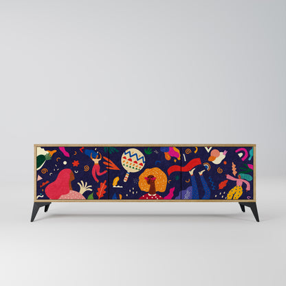 FESTIVE PLEASURES Mobile TV a 3 ante in effetto rovere
