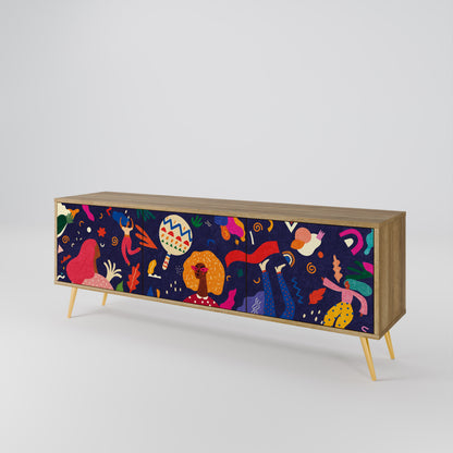 FESTIVE PLEASURES Mobile TV a 3 ante in effetto rovere