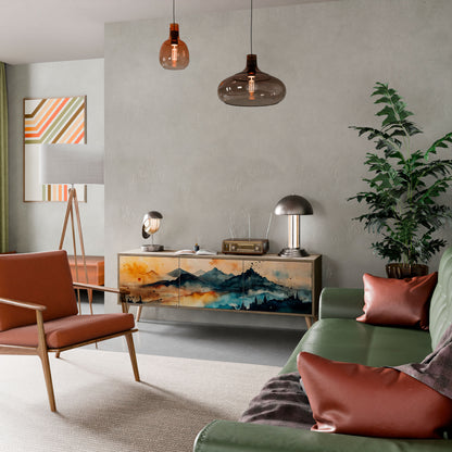 Mobile TV OMINOUS MOUNTAINS a 3 ante in effetto rovere