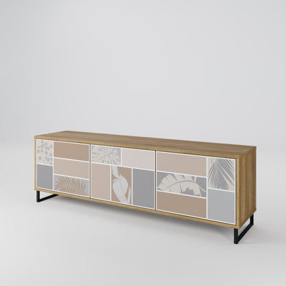 Mobile TV TROPICAL SHAPES a 3 ante effetto rovere
