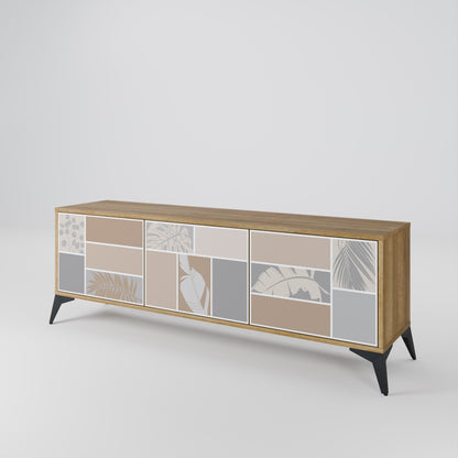 Mobile TV TROPICAL SHAPES a 3 ante effetto rovere