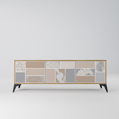 Mobile TV TROPICAL SHAPES a 3 ante effetto rovere