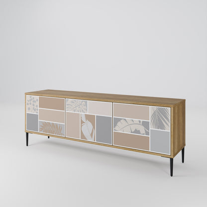 Mobile TV TROPICAL SHAPES a 3 ante effetto rovere