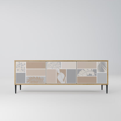 Mobile TV TROPICAL SHAPES a 3 ante effetto rovere