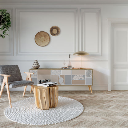 Mobile TV TROPICAL SHAPES a 3 ante effetto rovere