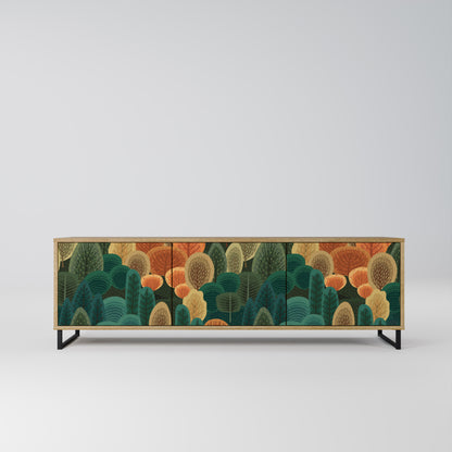 Mobile TV AUTUMN KALEIDOSCOPE a 3 ante in effetto rovere