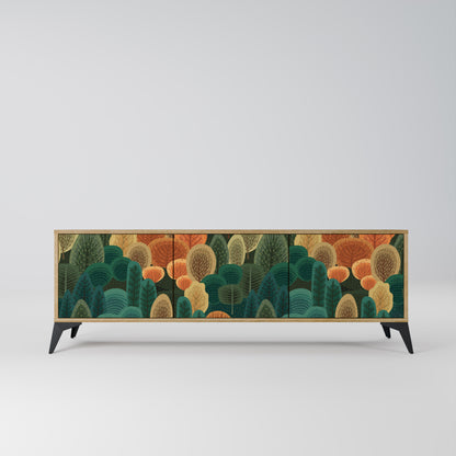 Mobile TV AUTUMN KALEIDOSCOPE a 3 ante in effetto rovere