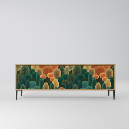 Mobile TV AUTUMN KALEIDOSCOPE a 3 ante in effetto rovere
