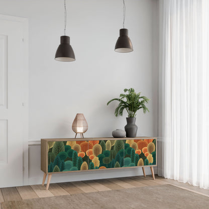 Mobile TV AUTUMN KALEIDOSCOPE a 3 ante in effetto rovere