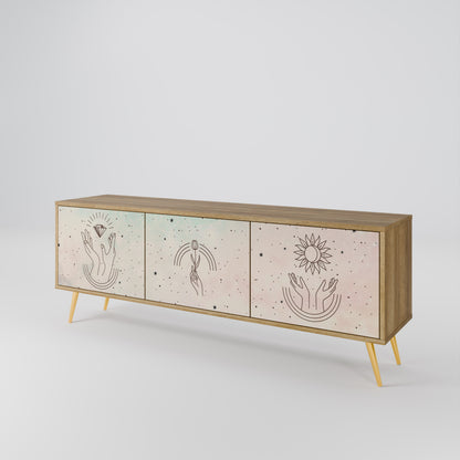 Mobile TV DELICATE BEAUTY a 3 ante in effetto rovere