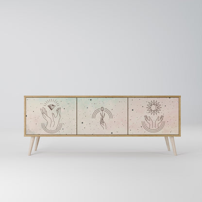 Mobile TV DELICATE BEAUTY a 3 ante in effetto rovere