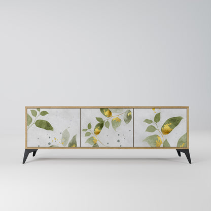 Mobile TV ELEGANT BOTANICS a 3 ante effetto rovere