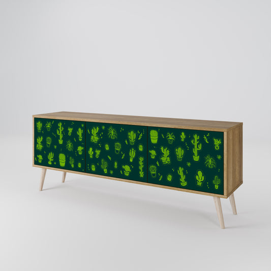 Mobile TV DESERT GREEN a 3 ante in effetto rovere