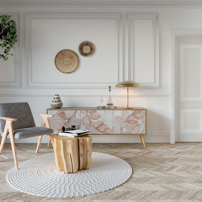 Mobile TV AUTUMN FRAGILITÀ a 3 ante in effetto rovere