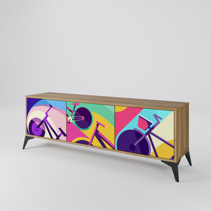 Mobile TV BIKE DREAMS a 3 ante effetto rovere