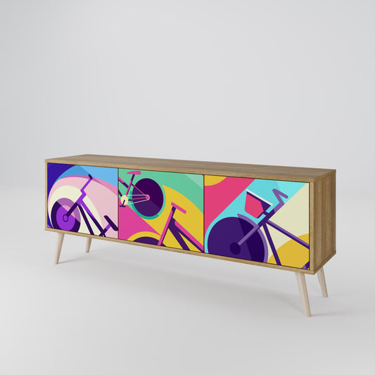 Mobile TV BIKE DREAMS a 3 ante effetto rovere