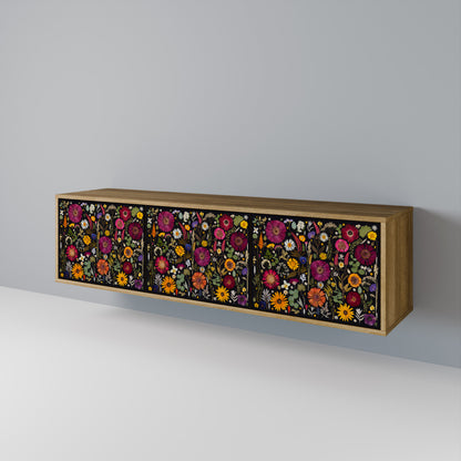 MIDNIGHT GARDEN Mobile TV a 3 Ante in Effetto Rovere